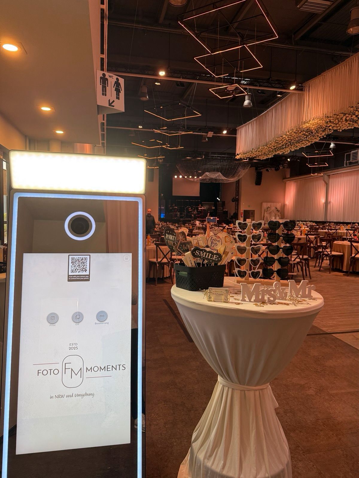 Fotospiegel Aufbau – Eventlocation